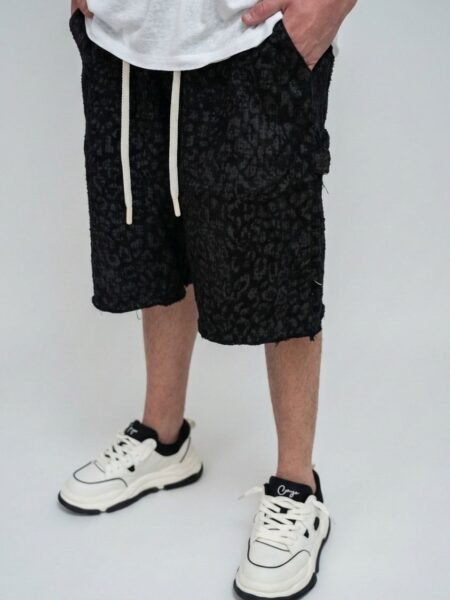 Black Leopard Short